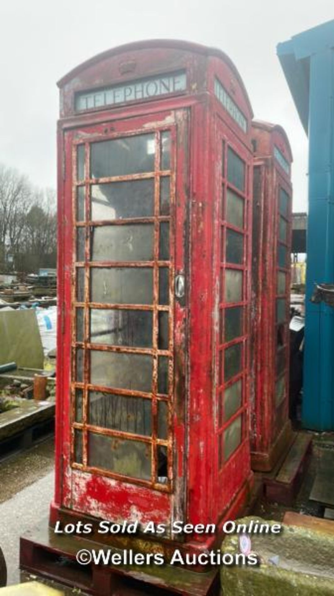 AN ORIGINAL K6 BRITISH RED TELEPHONE BOX, 245CM (H) X 88CM (W) X 88CM (D) - Image 3 of 9