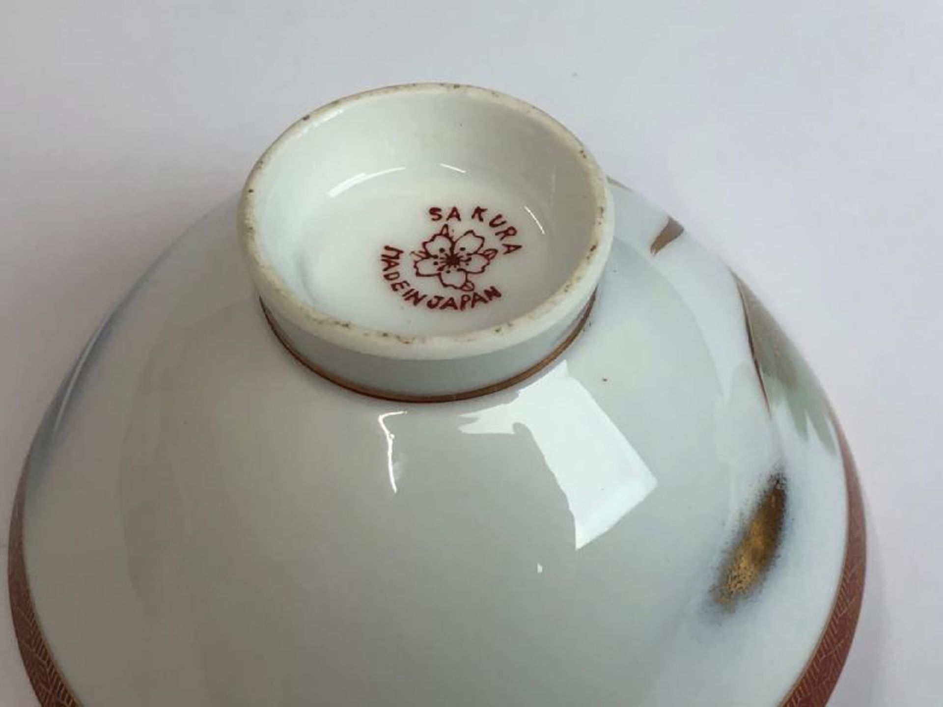 Collection of vintage oriental ceramics including Japanese tea cups with lids, small Chinese - Image 9 of 23