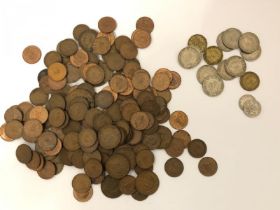 A large quantity of George VI coins dated 1937 - 1951 / AN9