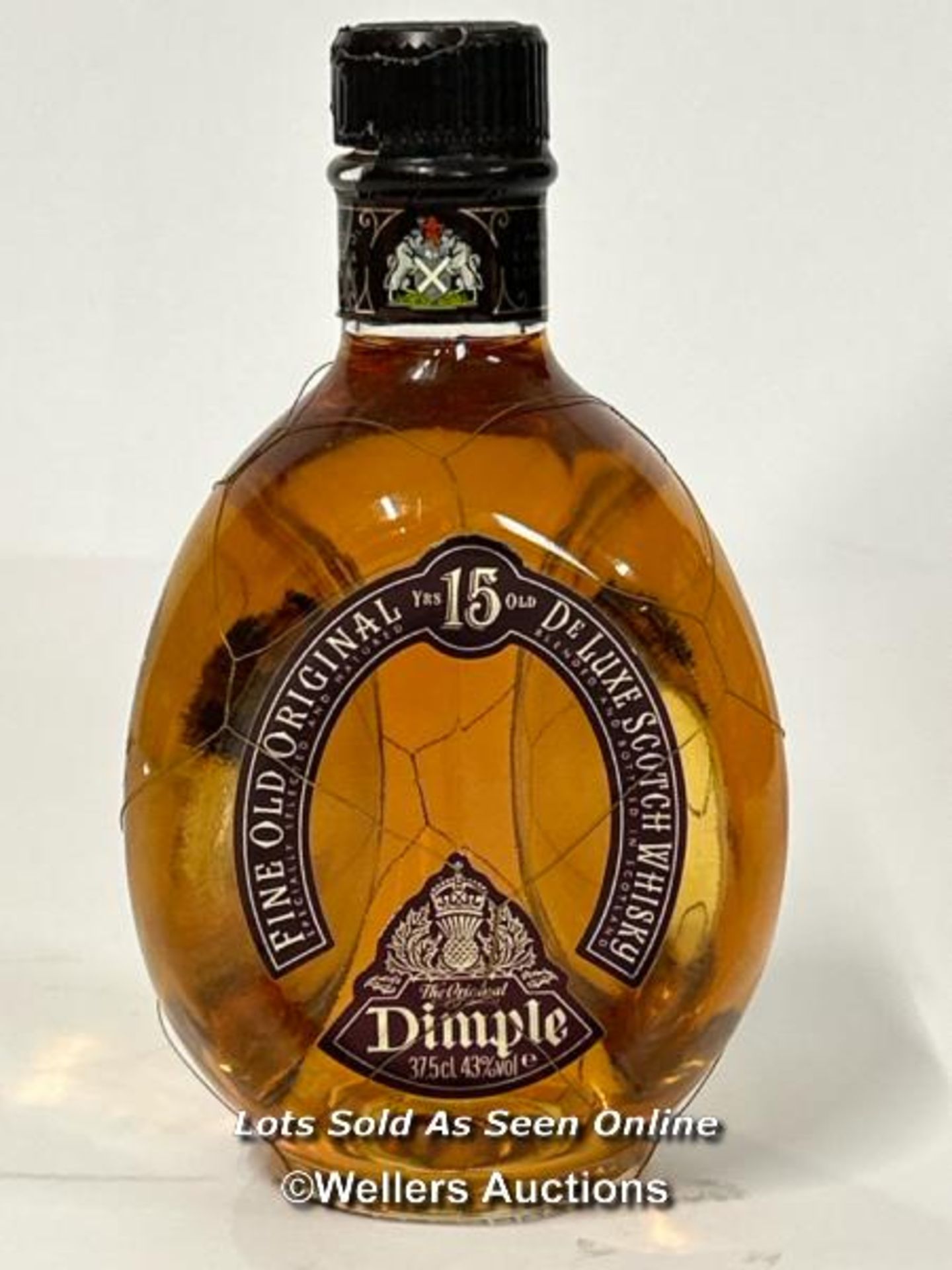 Dimple Haig 12yr whisky in decorative pewter bottle (opened) with a bottle of Dimple 15yr whisky, - Bild 4 aus 5