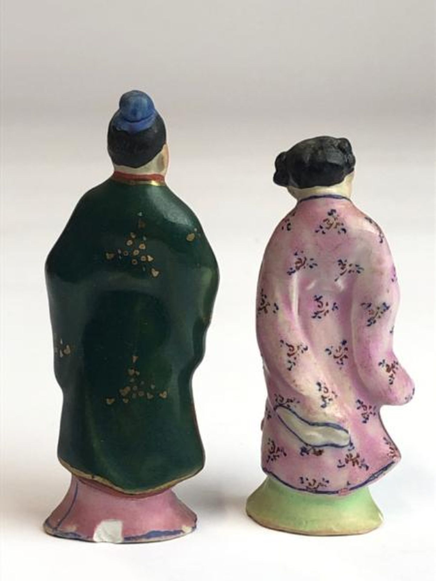 Eight Chinese miniature hand painted figurines representing the eight immortals, tallest 7cm - Bild 12 aus 13