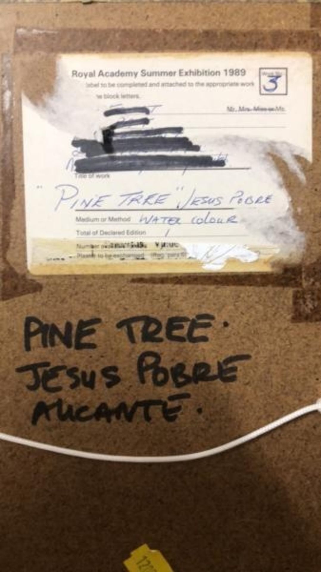 Two original watercolour paintings "Pine Tree" Jesus Pobre Spain signed, 25 x 33cm and "Hawaii" - Bild 5 aus 8