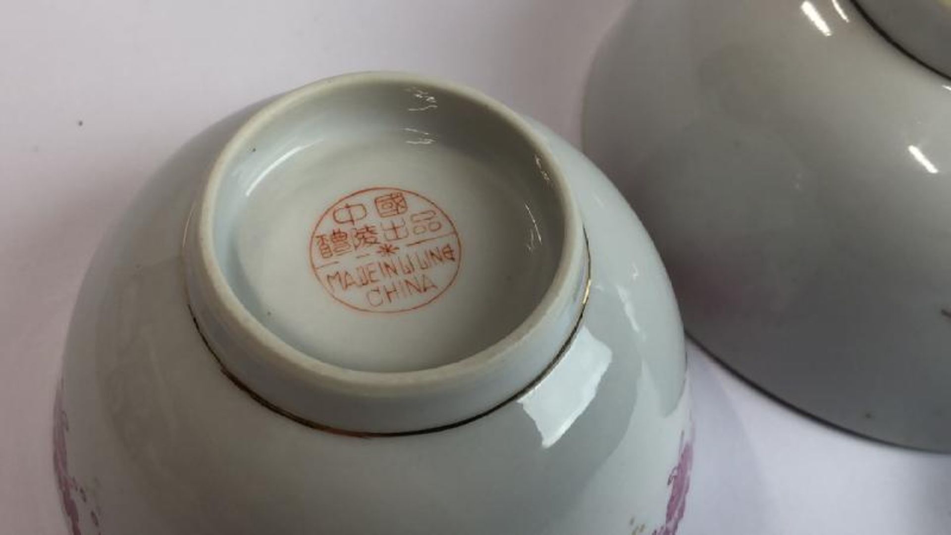 Collection of vintage oriental ceramics including Japanese tea cups with lids, small Chinese - Image 15 of 23