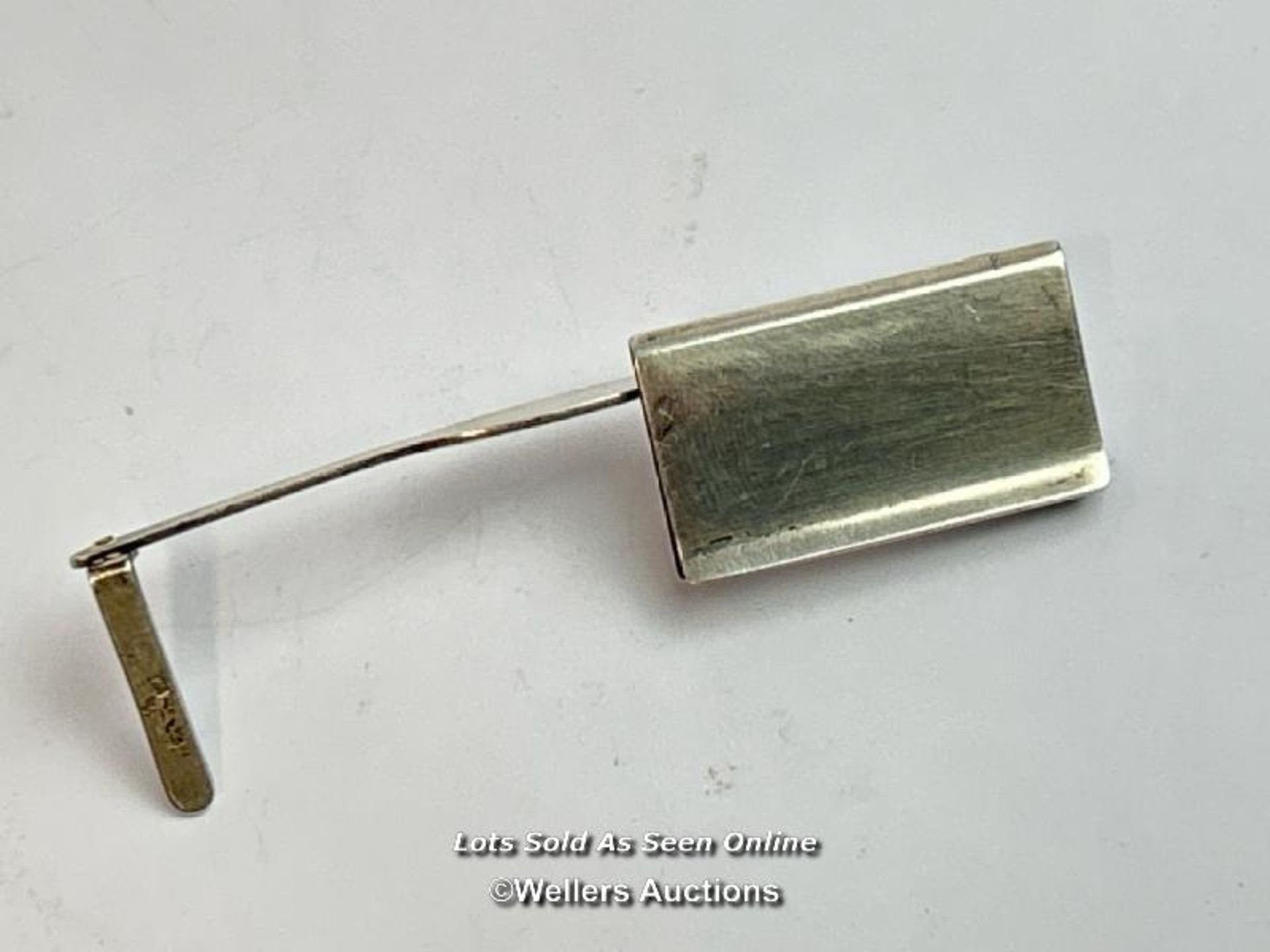 Asprey & Co Patent silver lever bookmark, PAT No 257529, Birmingham 1934, 6.5cm long, 9g / SF - Image 4 of 4