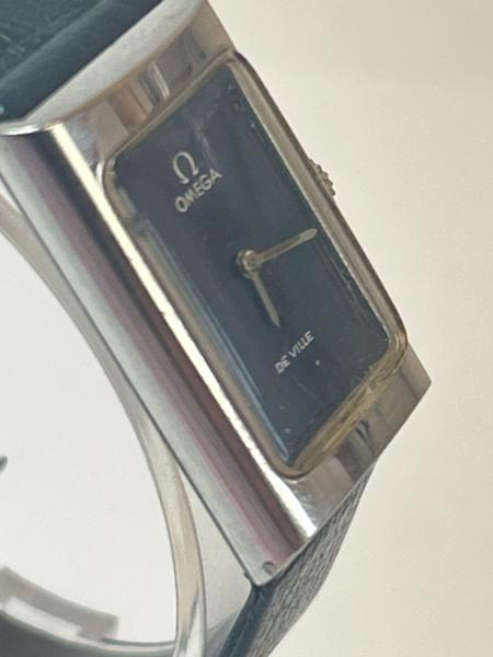 Rare ladies vintage Omega De ville automatic watch with chequered quarter dial, c1960's / SF - Bild 3 aus 4