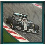 John Victor, "The F1 One" (Mercedes AMG F1 W10) acrylic on canvas, signed with certificate, 50 x