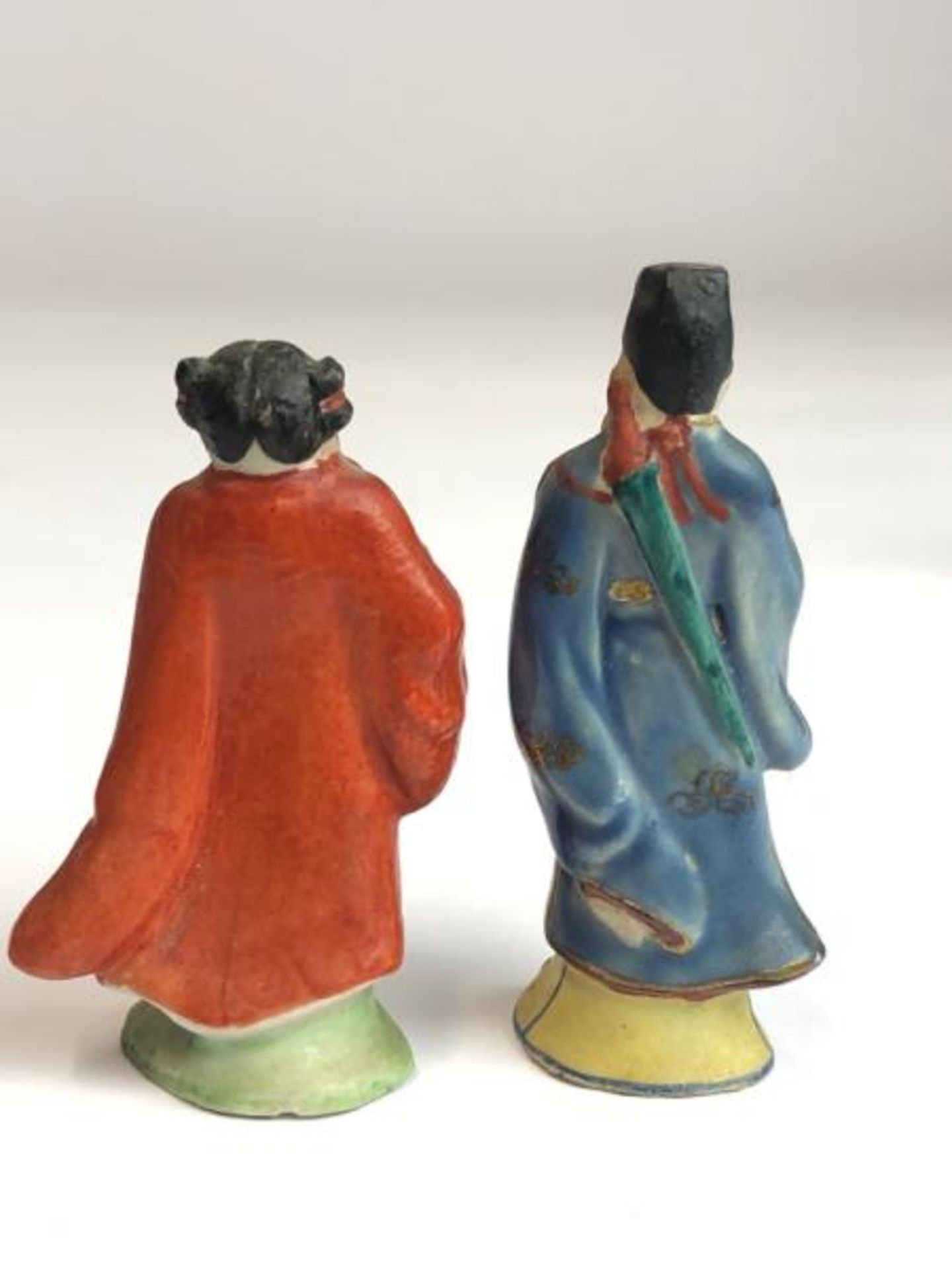 Eight Chinese miniature hand painted figurines representing the eight immortals, tallest 7cm - Image 3 of 13