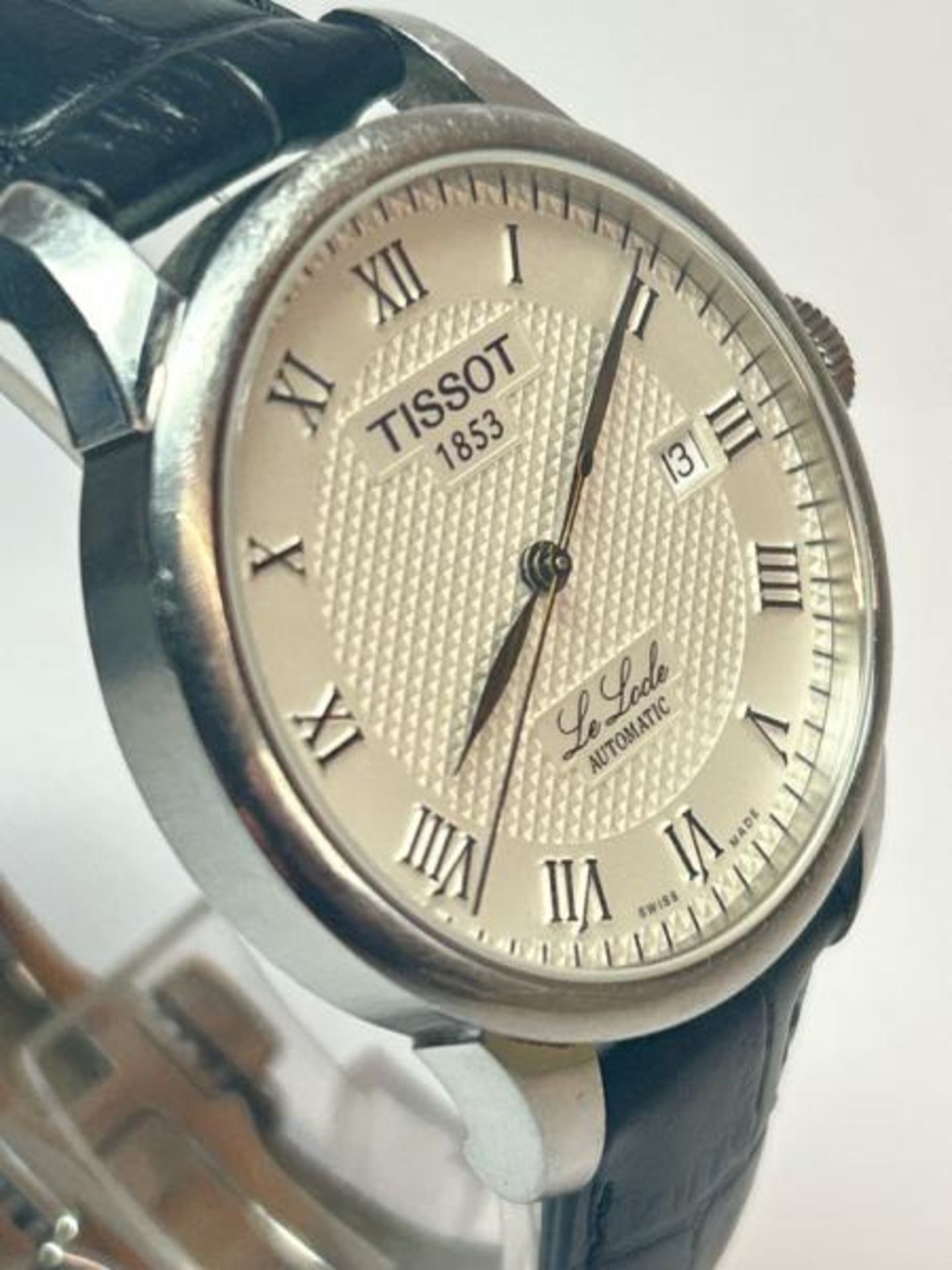 Gents Tissot Le Locle stainless steel automatic watch with original leather strap, no.L164/264-1 / - Image 3 of 5
