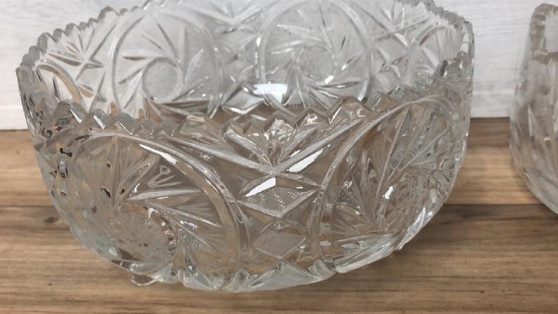 Selection of six cut glass fruit bowls, largest 10" diameter / AN22 - Bild 7 aus 7
