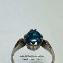 Gold, Silver, and Opal stone ring / SF