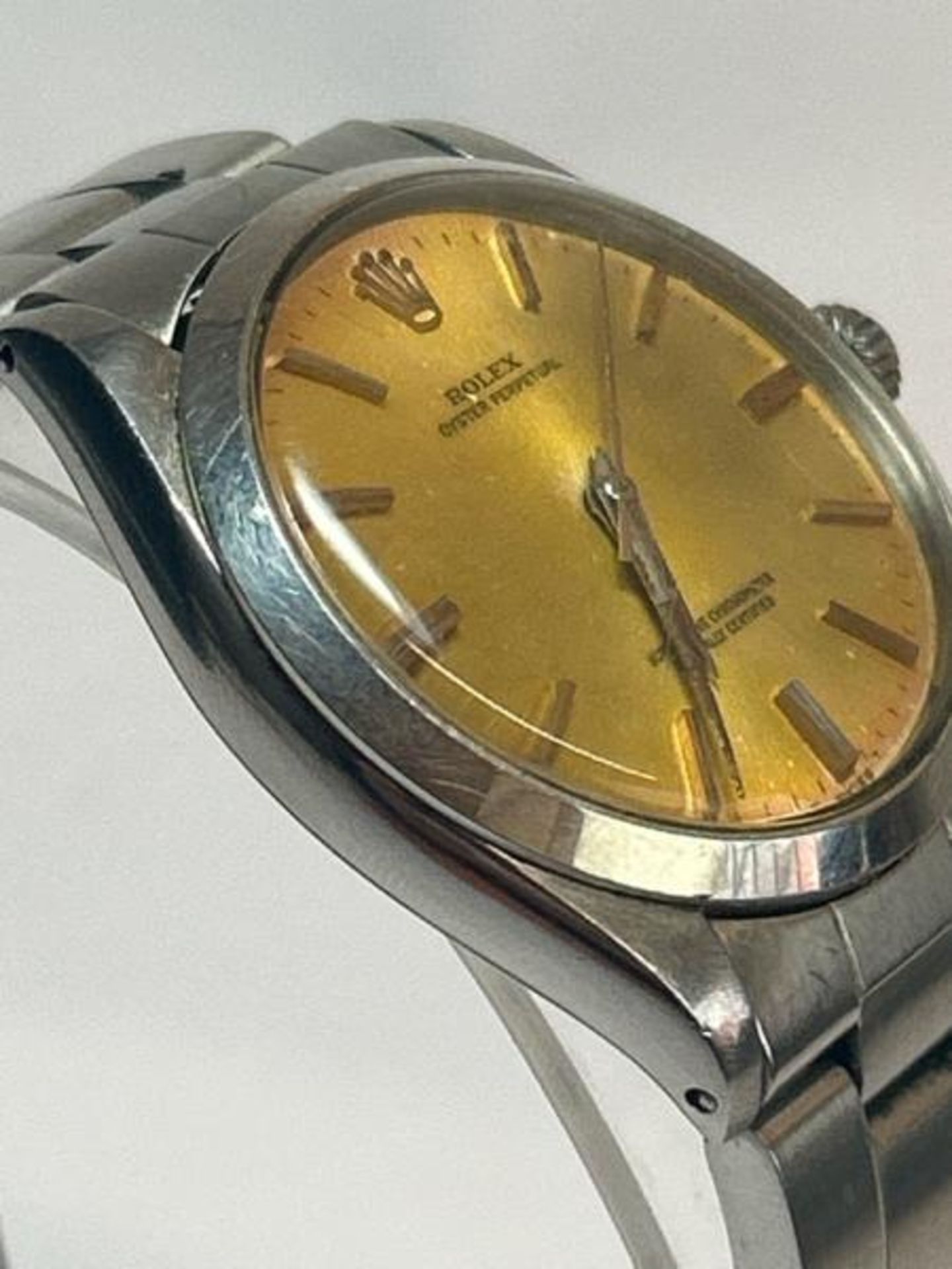 Gents vintage 1965 Rolex Oyster, perpetual superlature chronometer watch with champagne dial and - Bild 3 aus 11