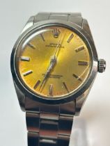 Gents vintage 1965 Rolex Oyster, perpetual superlature chronometer watch with champagne dial and