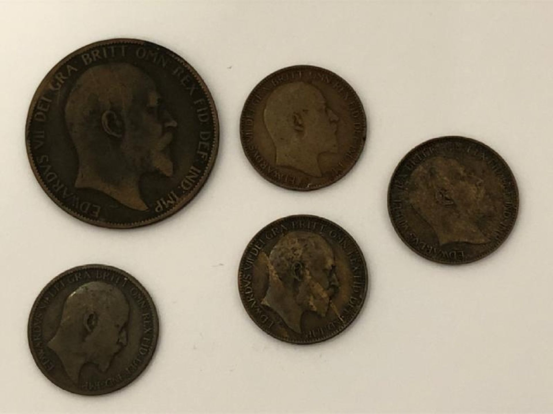 Five Queen Victoria coins dated 1840, 1879, 1862, 1898 and 1900 with five Edward VII coins / AN9 - Image 4 of 7