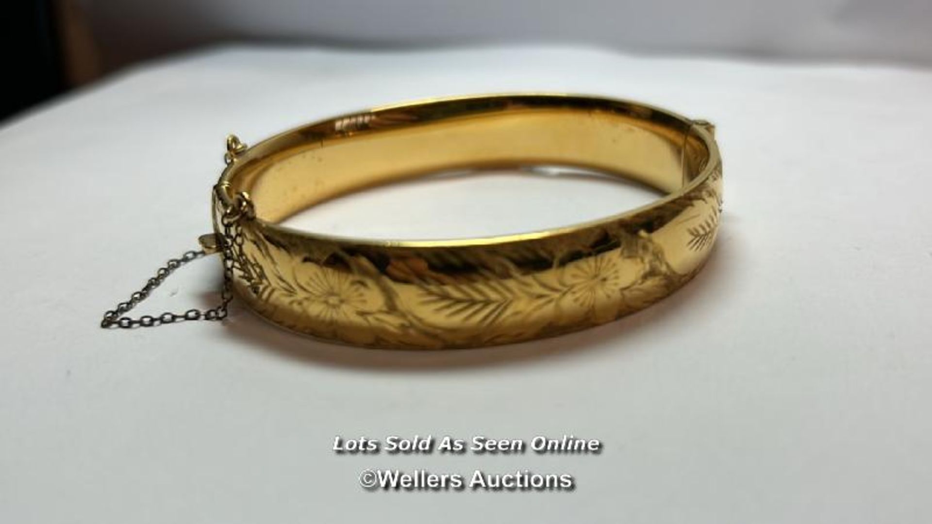 Rolled gold bangle with Excaliber box / SF - Bild 4 aus 5