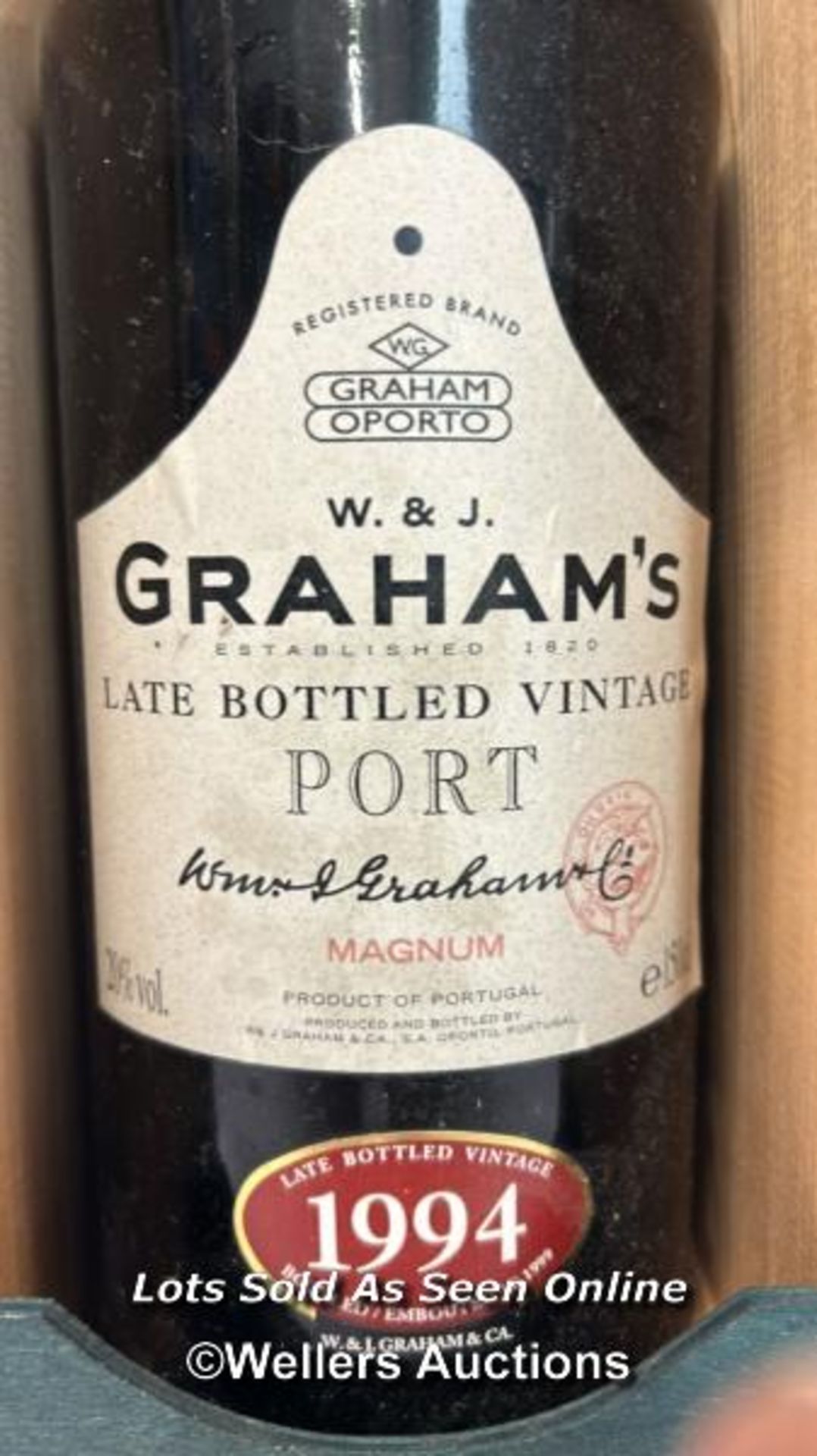 Boxed magnum (150cl) of 1994 Grahams Port, 20% Vol, unopened / AN15 - Image 2 of 4