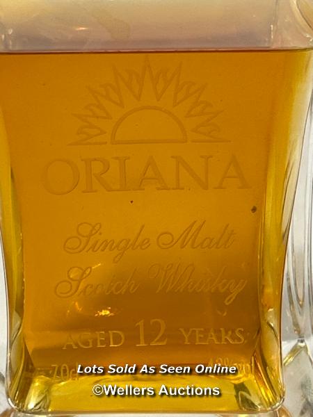 Boxed Orians 12yr malt whisky, 70cl, unopened but some evaporation evident / AN15 - Image 2 of 4