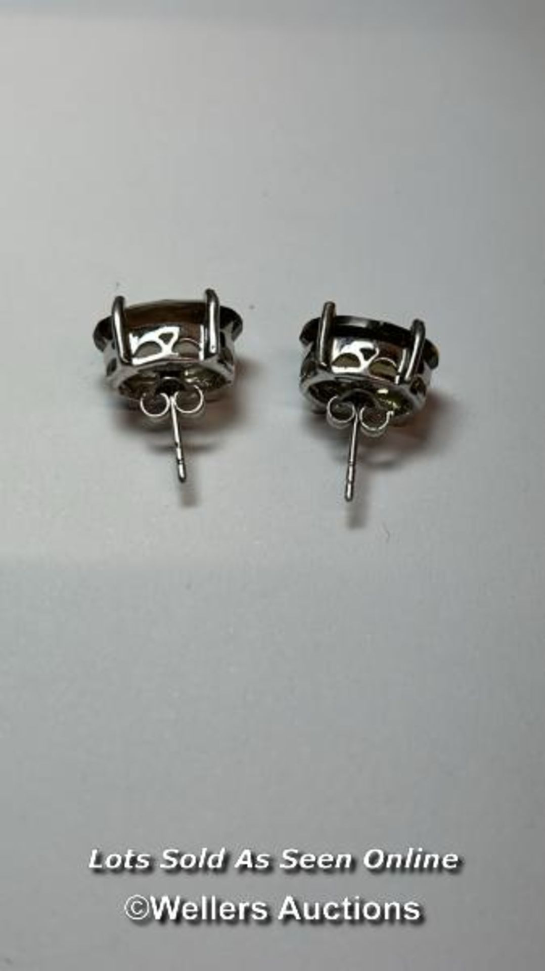 Pair of quartz and silver earings / SF - Bild 3 aus 4