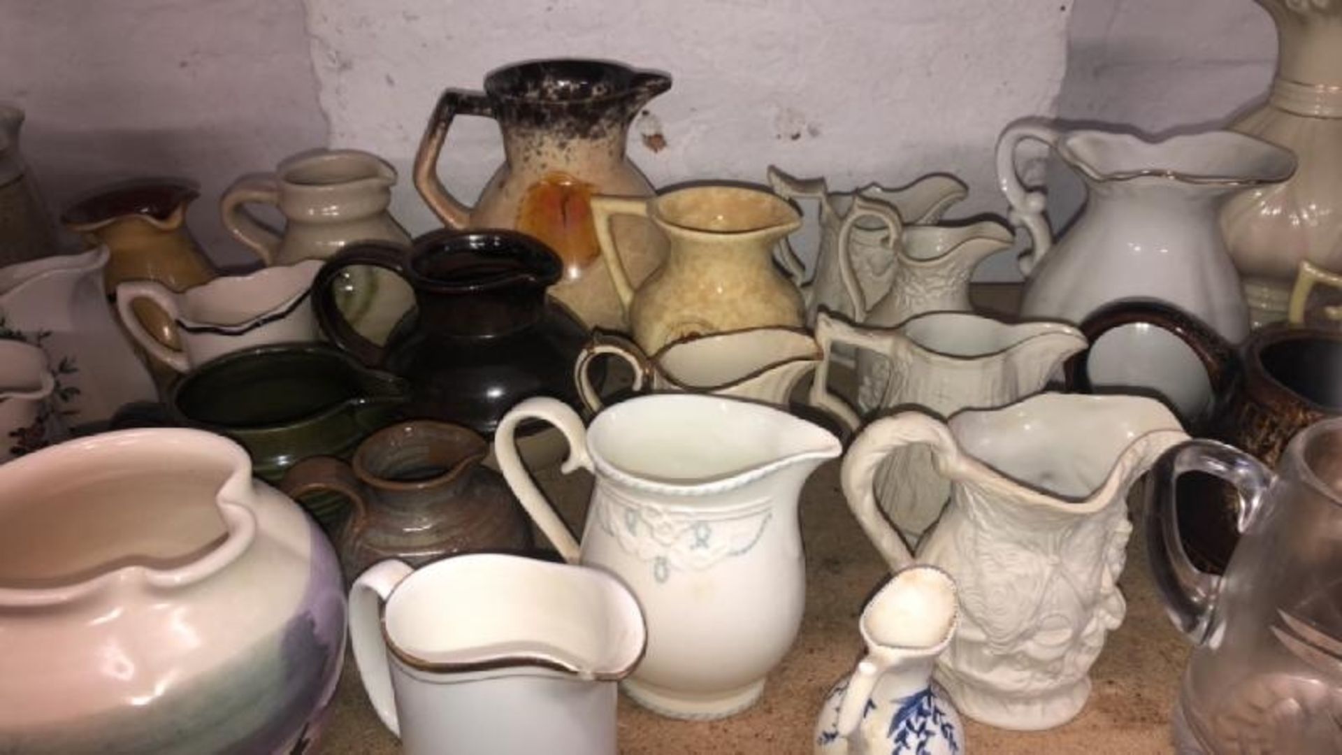 A large collection of assorted jugs including Belleek / AN42 - Image 11 of 13