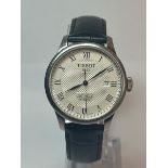 Gents Tissot Le Locle stainless steel automatic watch with original leather strap, no.L164/264-1 /