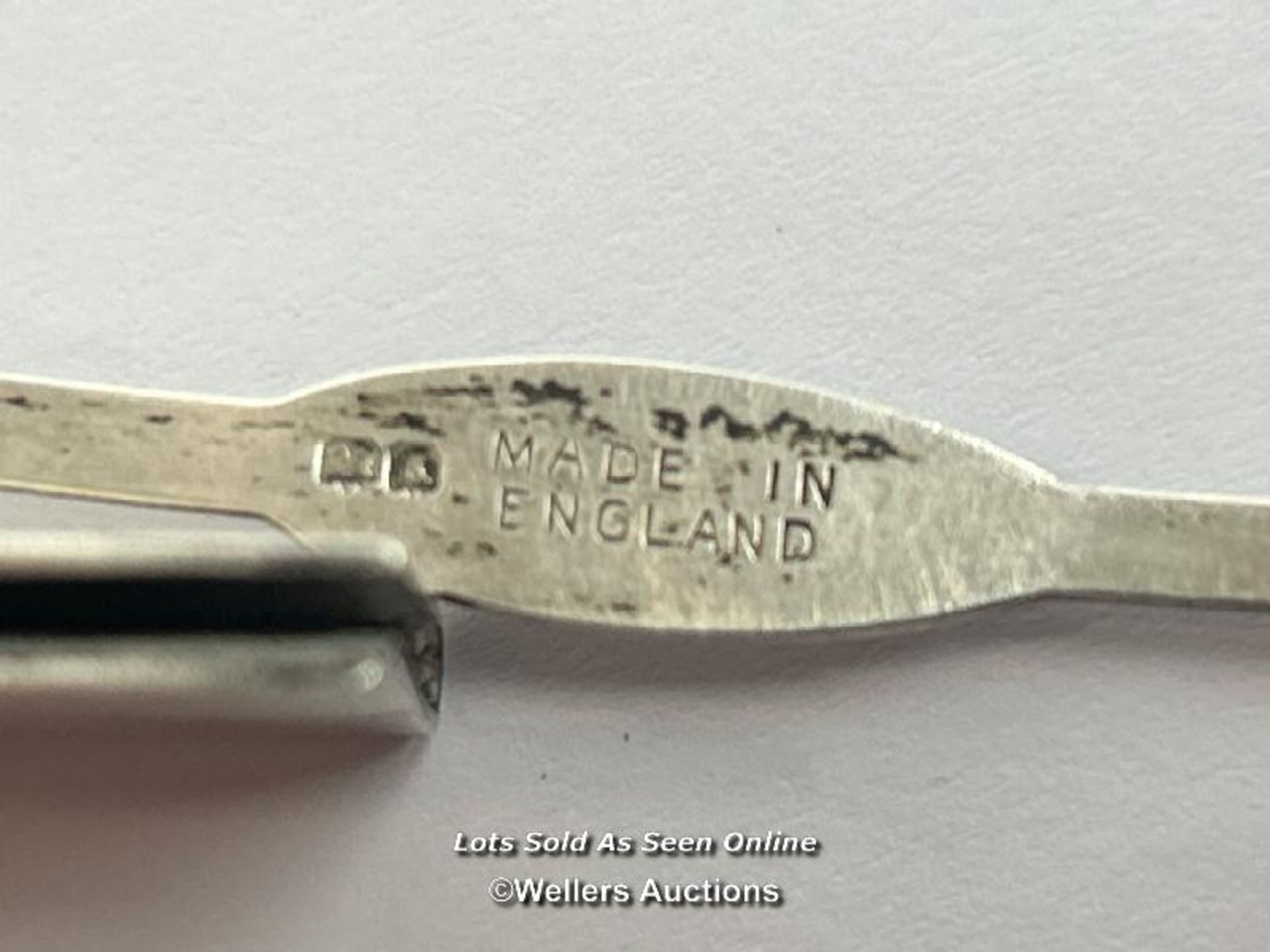 Asprey & Co Patent silver lever bookmark, PAT No 257529, Birmingham 1934, 6.5cm long, 9g / SF - Image 3 of 4