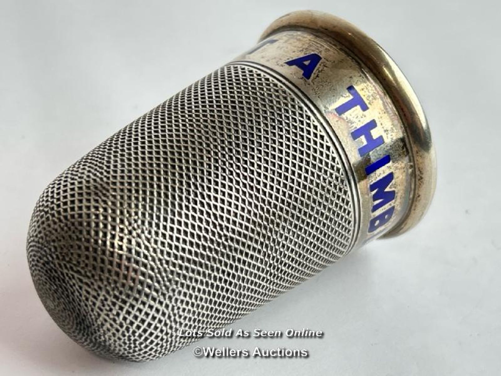 Sterling silver shot glass in the form of a thimble, weight 56g , silver cocktail spoon, 27cm - Image 3 of 12