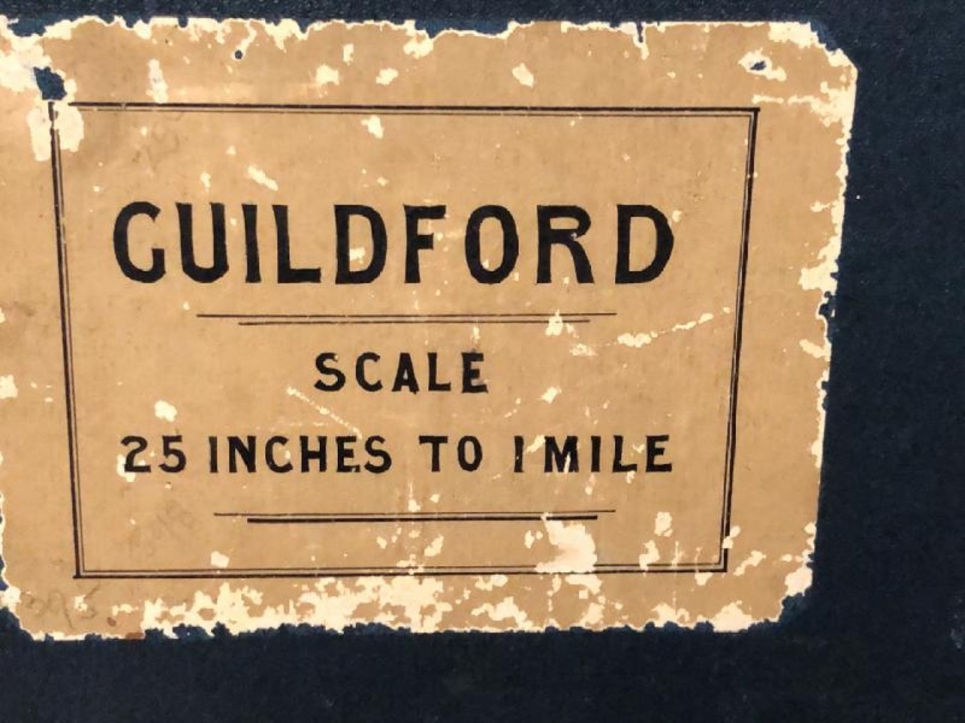 A large 25 inches to 1 mile scale map of Guildford, surveyed in 1827, 202.5cm x 134.5cm opened, - Image 3 of 16