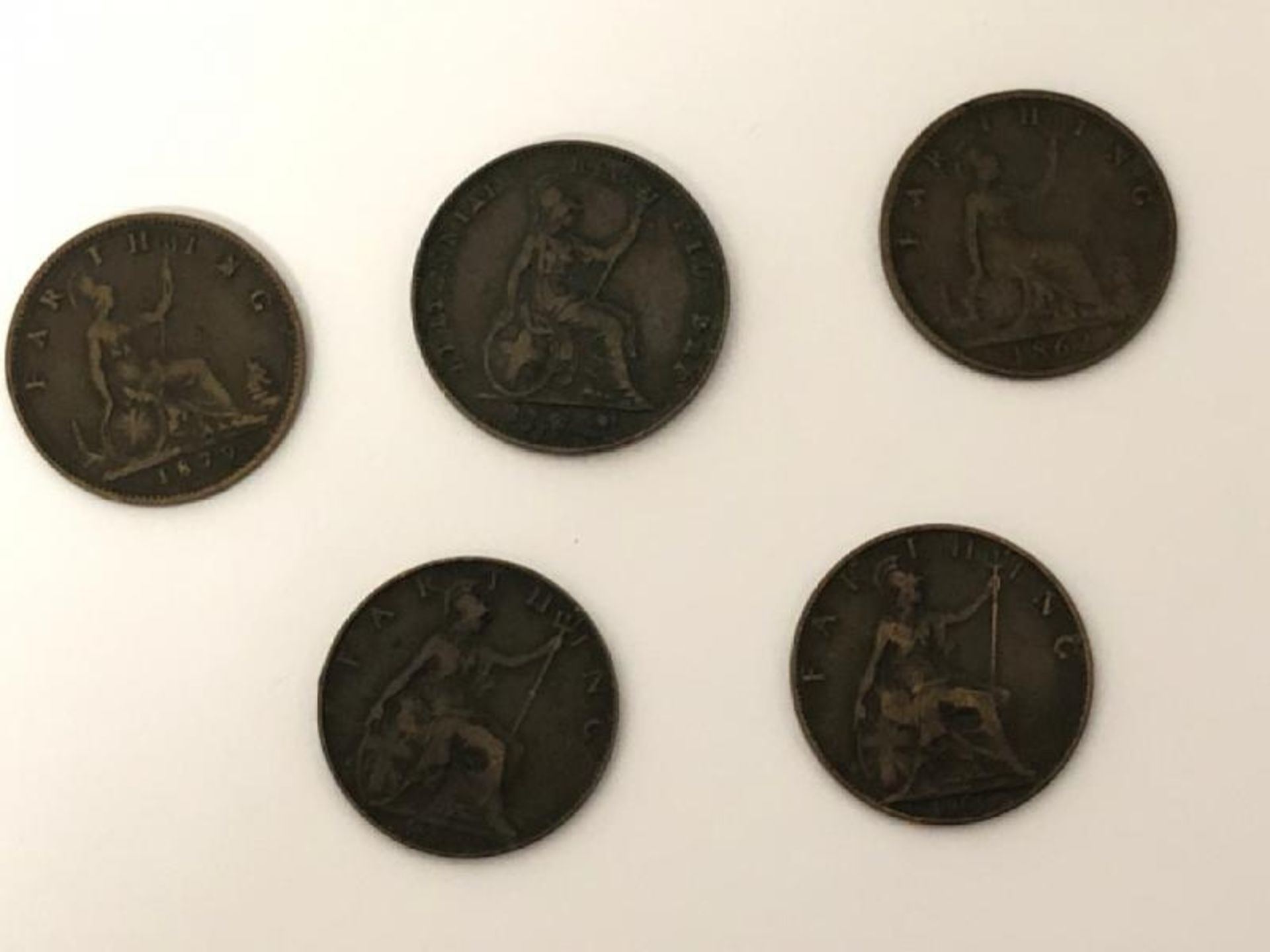 Five Queen Victoria coins dated 1840, 1879, 1862, 1898 and 1900 with five Edward VII coins / AN9 - Image 3 of 7