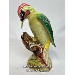 Rare Beswick 'Green Woodpecker' No.1218, in very good condition, 22cm high / AN9