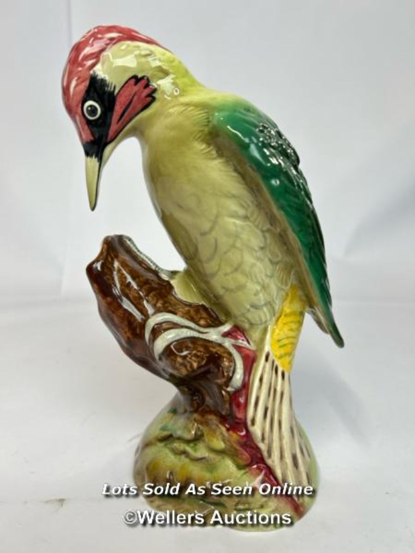 Rare Beswick 'Green Woodpecker' No.1218, in very good condition, 22cm high / AN9