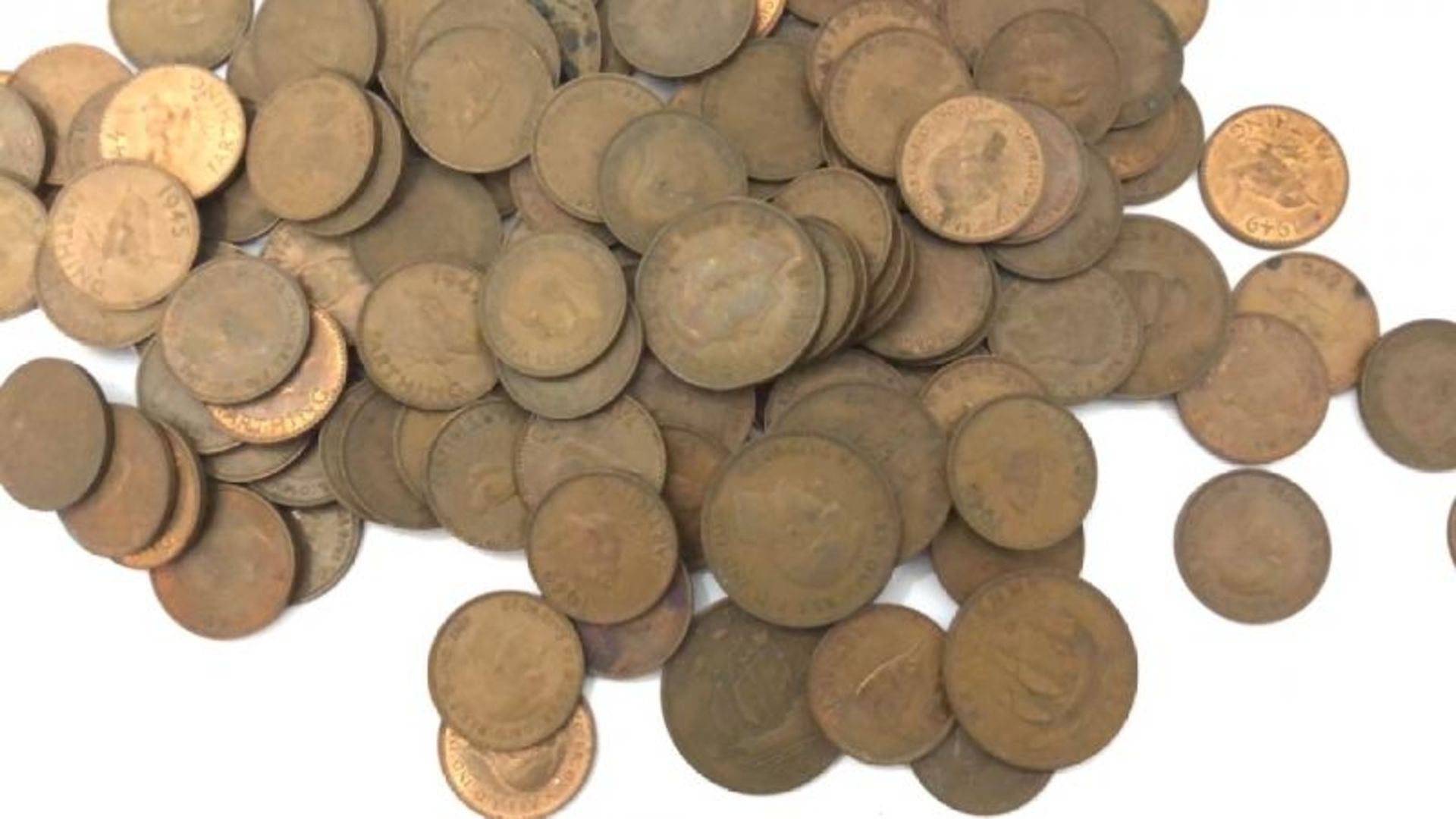 A large quantity of George VI coins dated 1937 - 1951 / AN9 - Image 2 of 4