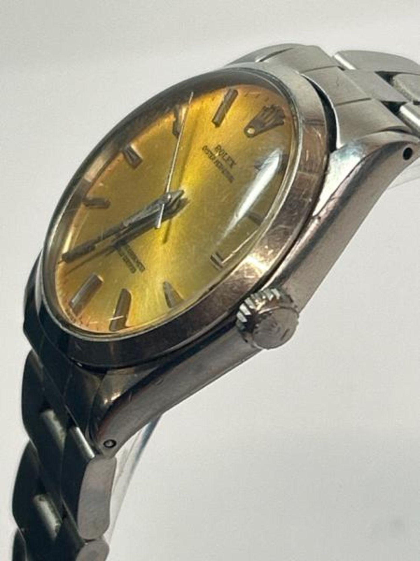 Gents vintage 1965 Rolex Oyster, perpetual superlature chronometer watch with champagne dial and - Bild 2 aus 11