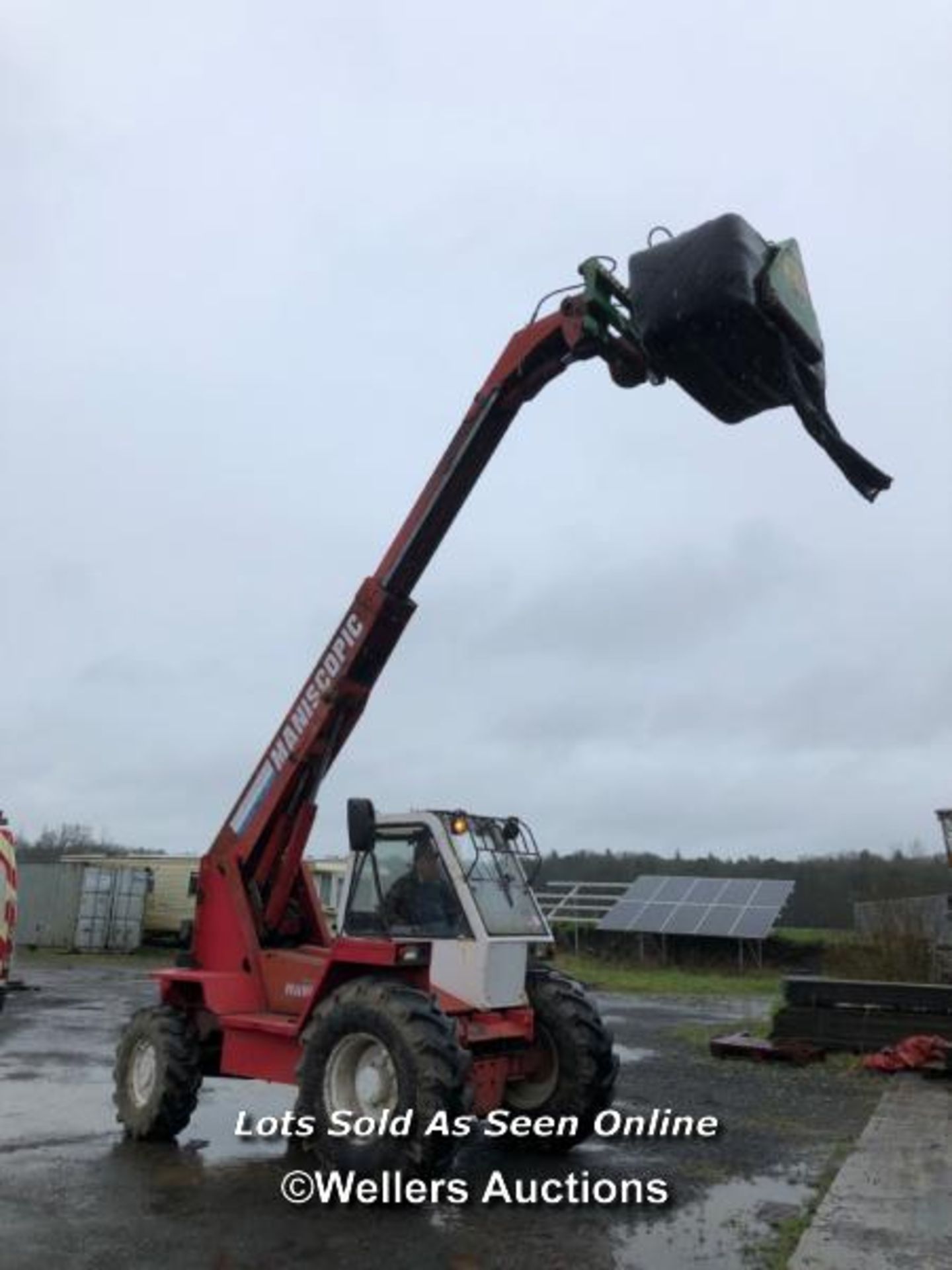 MANITOU TURBO MT425CPT SERIES 1 TELEHANDLER, INDICATING APPROX. 6045 HOURS, SERIAL NO: 80475,