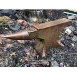 STEEL ANVIL, 34CM (H) X 87CM (L) X 14CM (W) / NO VAT ON HAMMER PRICE