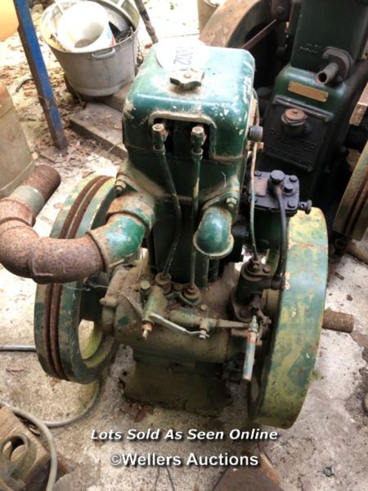 ENGINE BY LISTER, SERIAL NO. 1962813, INCL. GENERATOR, DIMENSIONS 100CM (H) / NO VAT ON HAMMER - Image 3 of 8