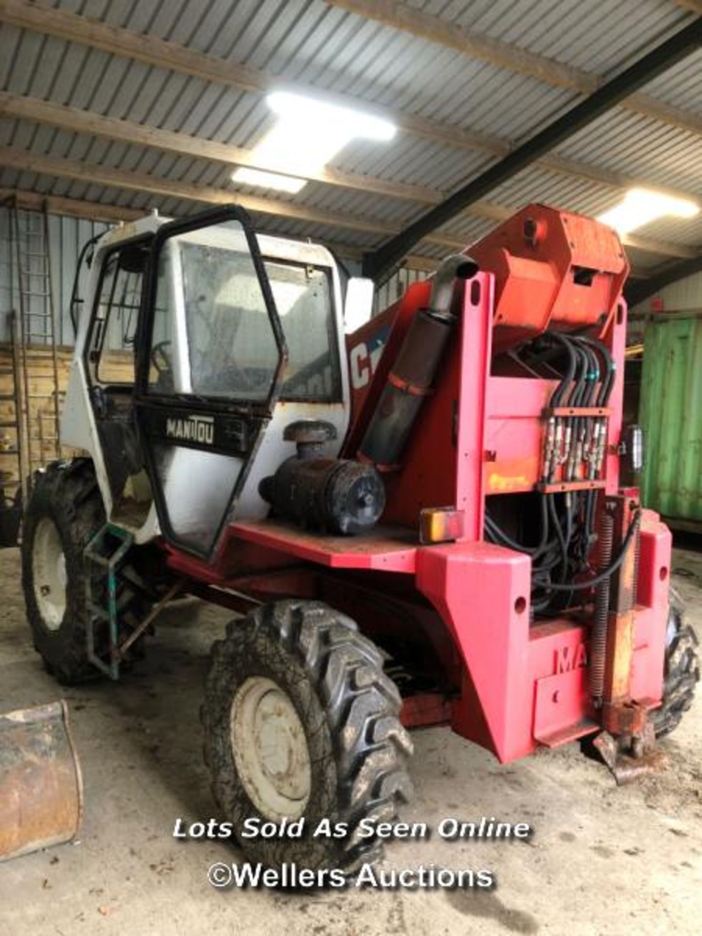 MANITOU TURBO MT425CPT SERIES 1 TELEHANDLER, INDICATING APPROX. 6045 HOURS, SERIAL NO: 80475, - Image 4 of 28