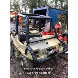 MAX II 6X6 AMPHIBIOUS VEHICLE, WITH KEY, INCL. FRONT MOUNTED WARN WINCH, SERIAL NO. 18189, NO ENGINE