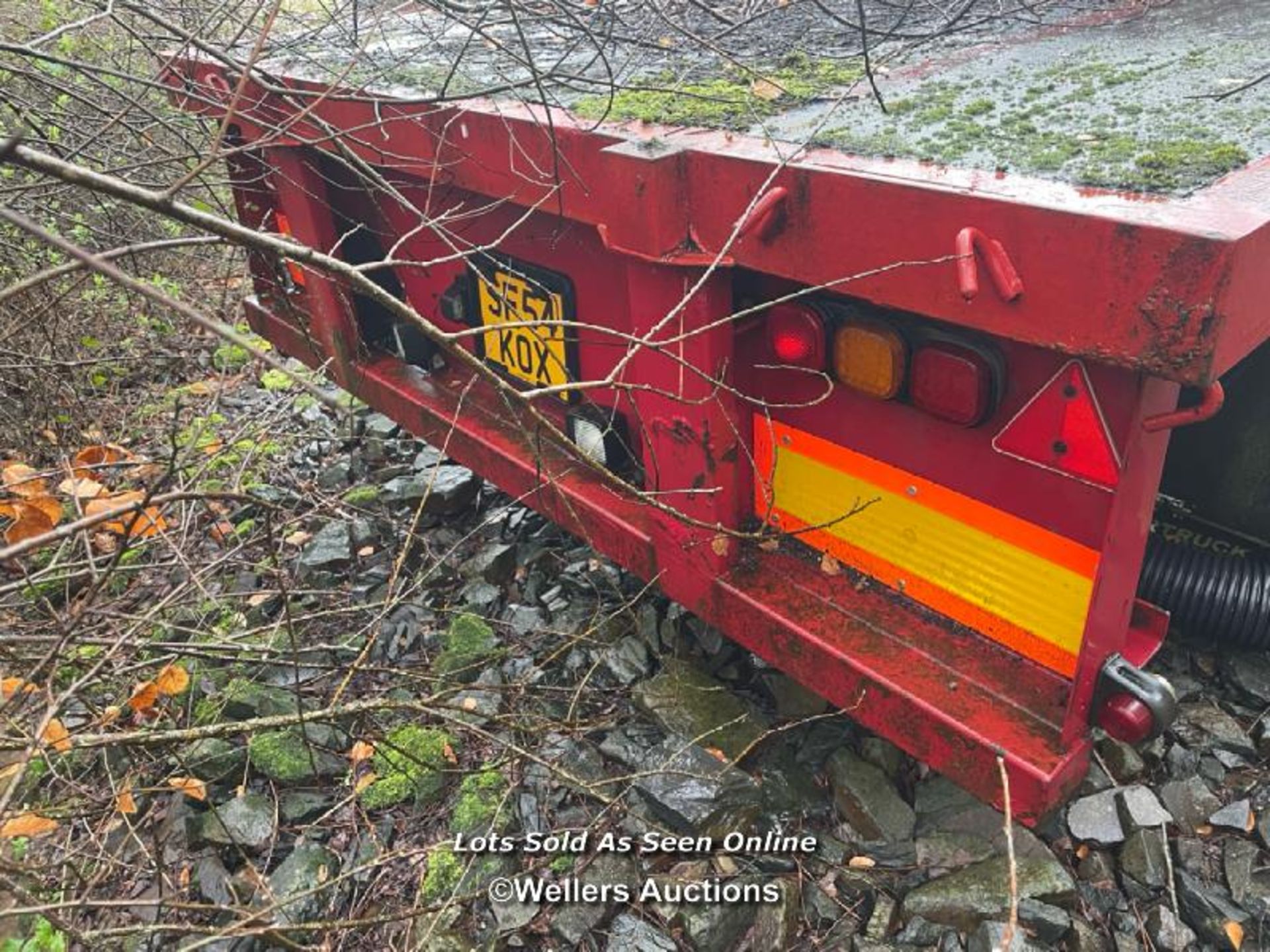 1992 WESTBY TRAILERS TWIN AXLE TRAILER, CHASSIS NO: 92081, 16FT 6INCH, GROSS WEIGHT 18 TONNES, REG - Image 5 of 13