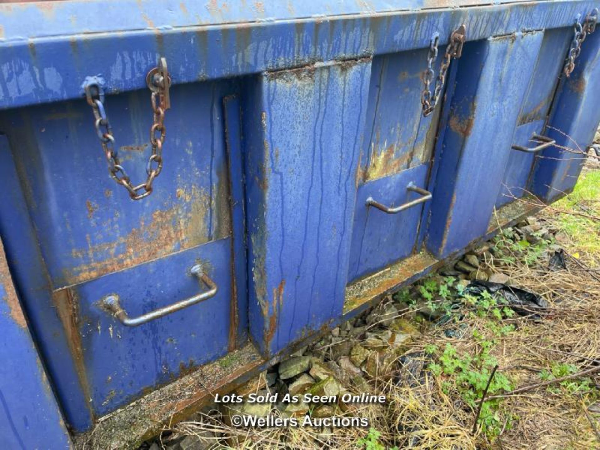 GILES ROLL-ON-ROLL-OFF SKIP, 19FT, FULLY INSULATED ON FLOOR AND SIDES, BULKHEAD AND TAILBOARD, BUILT - Image 5 of 7