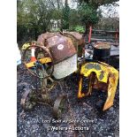 CONCRETE MIXER, LISTER DIESEL ENGINE, WITH SPARE BONNET / NO VAT ON HAMMER PRICE