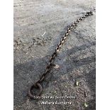 HEAVY DUTY TOW CHAIN, 320CM (L), LINKS 12CM (L) / NO VAT ON HAMMER PRICE