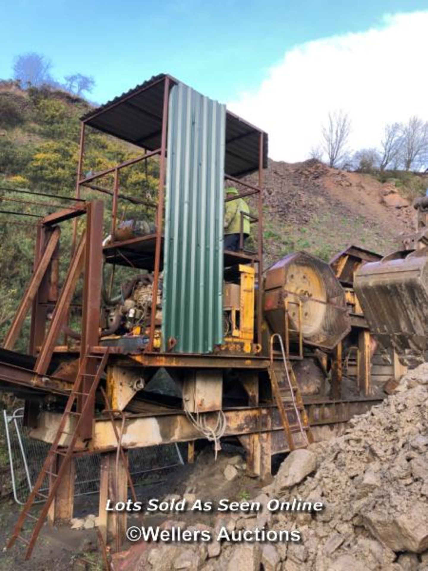 *PARKER ROCKRANGER 36X24 JAW CRUSHER, INDICATING APPROX. 3264 HOURS AT TIME OF CATALOGUING (STILL IN - Image 2 of 23