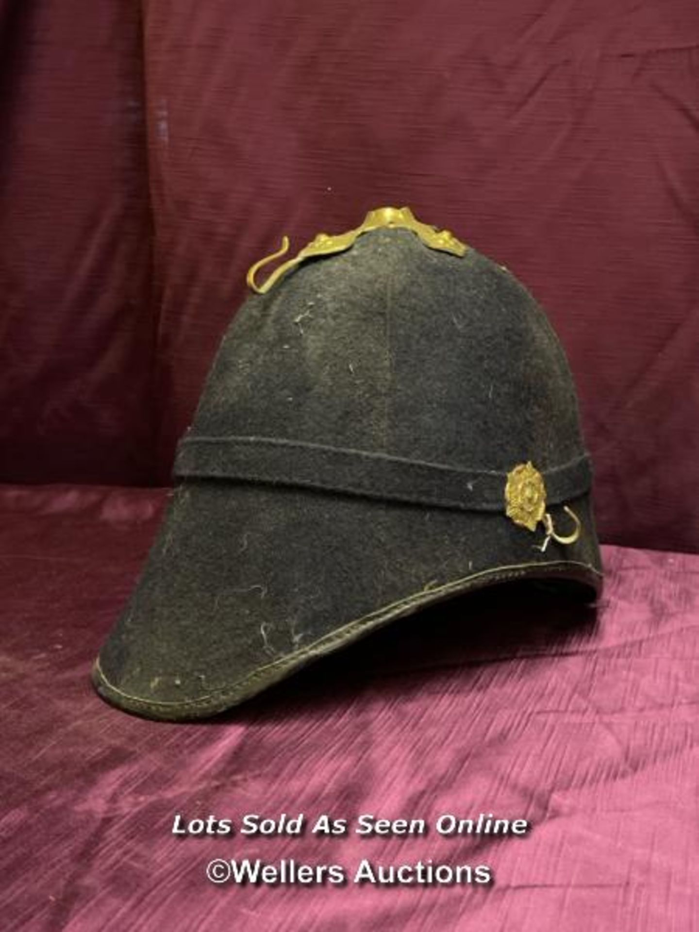 A HOME SERVICE PATTERNED HELMET, PROBABLY THEATRICAL USE - Image 2 of 3