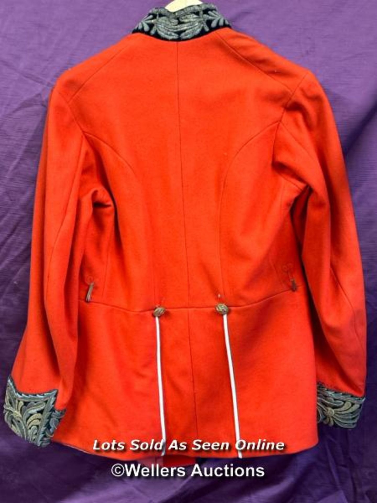 LORD LIEUTENANT ORNATE RED MILITARY DRESS TUNIC - Image 6 of 6