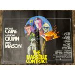 THE MARSEILLE CONTRACT STARRING MICHAEL CAINE, ANTHONY QUINN, JAMES MASON, ORIGINAL FILM POSTER,