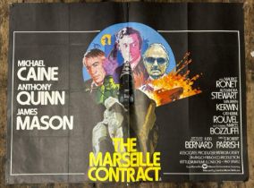 THE MARSEILLE CONTRACT STARRING MICHAEL CAINE, ANTHONY QUINN, JAMES MASON, ORIGINAL FILM POSTER,