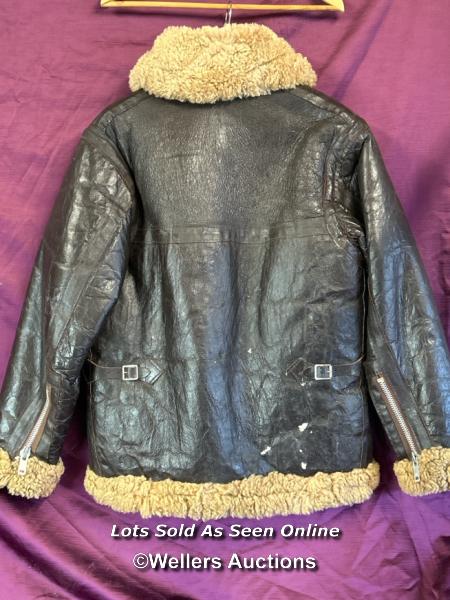 VINTAGE LEATHER FLYING JACKET - Image 5 of 5