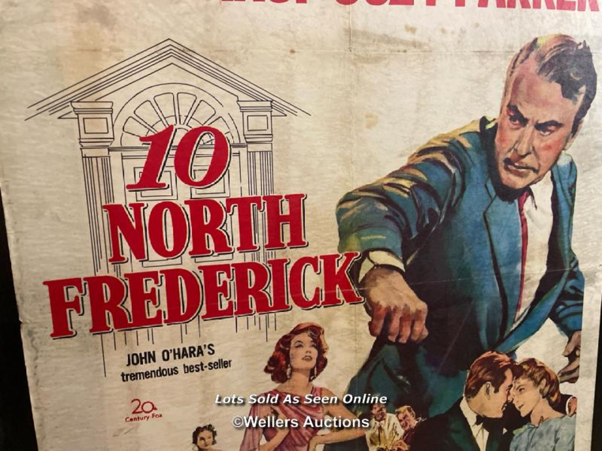 '10 NORTH FREDERICK' GARY COOPER FILM POSTER, 58/135 PASTED ONTO BOARD FOR THEATRICAL USE, POSTER - Bild 2 aus 4