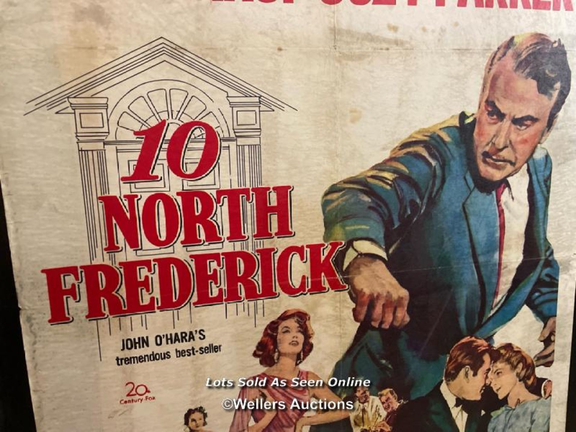 '10 NORTH FREDERICK' GARY COOPER FILM POSTER, 58/135 PASTED ONTO BOARD FOR THEATRICAL USE, POSTER - Image 2 of 4
