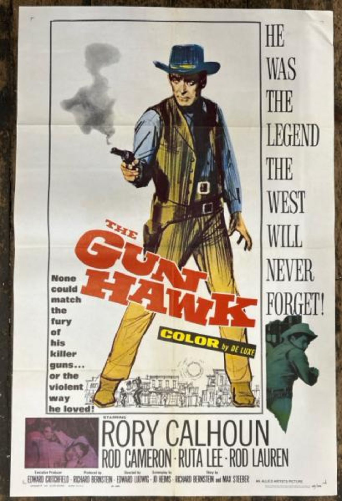 THE GUN HAWK, ORIGINAL FILM POSTER, 63/256, MADE IN THE USA, 68.5CM W X 105CM H