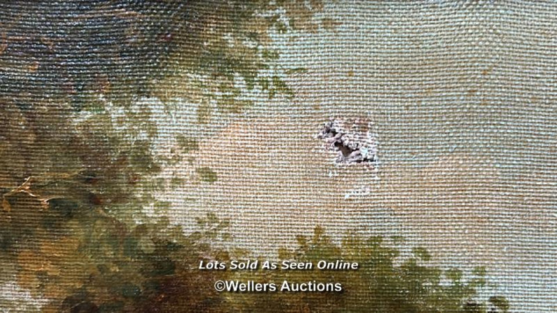 20TH CENTURY OIL ON CANVAS DEPICTING A NEOPOLITAN COUNTRY SCENE, IN A DECORATIVE GILT FRAME, 70 X - Image 4 of 9